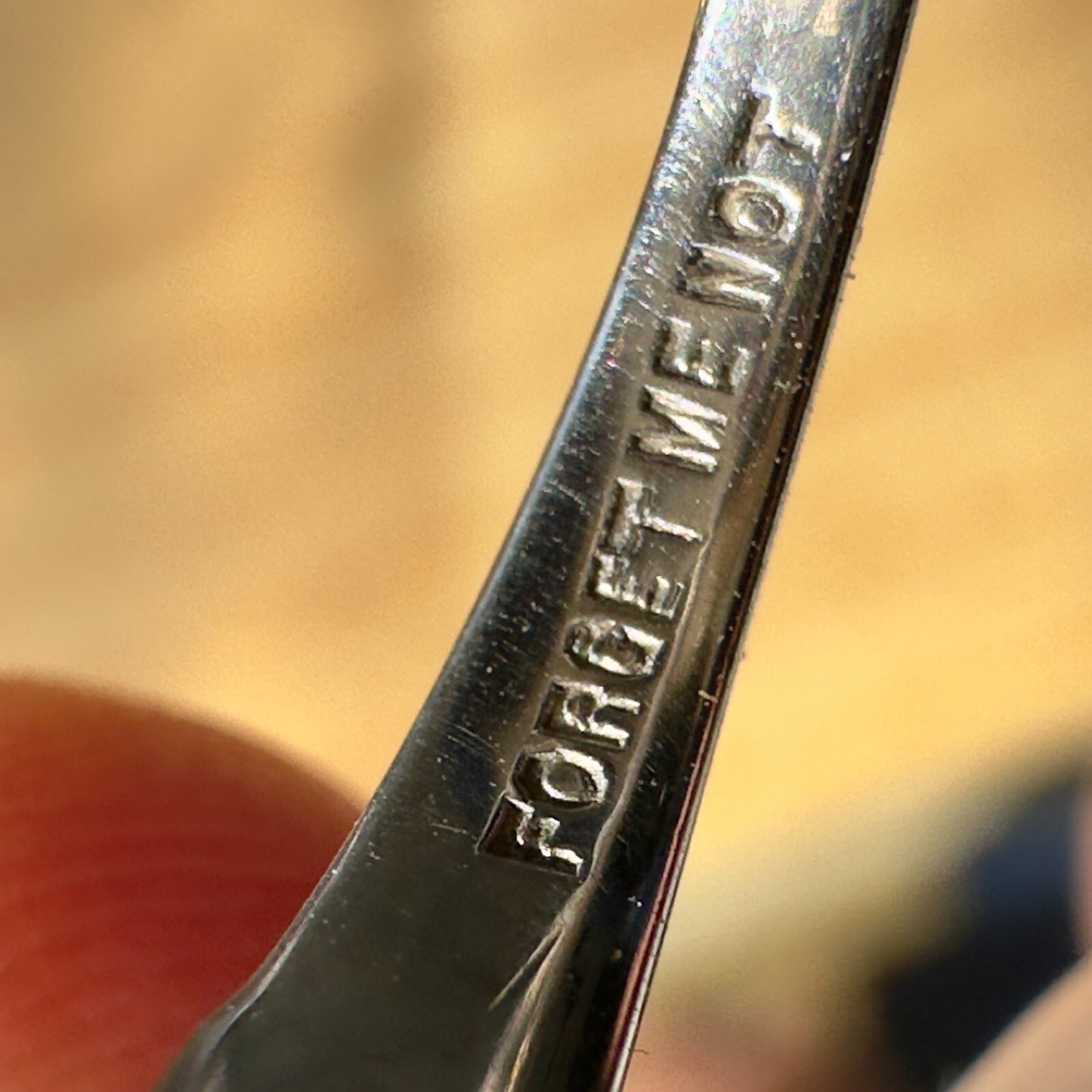 Art Deco 18k Forget Me Not OEC Diamond Solitaire with orange blossom band Size 5