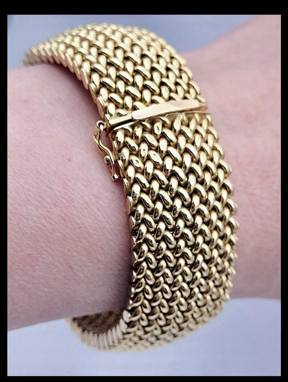 14k Weave Bracelet 40g