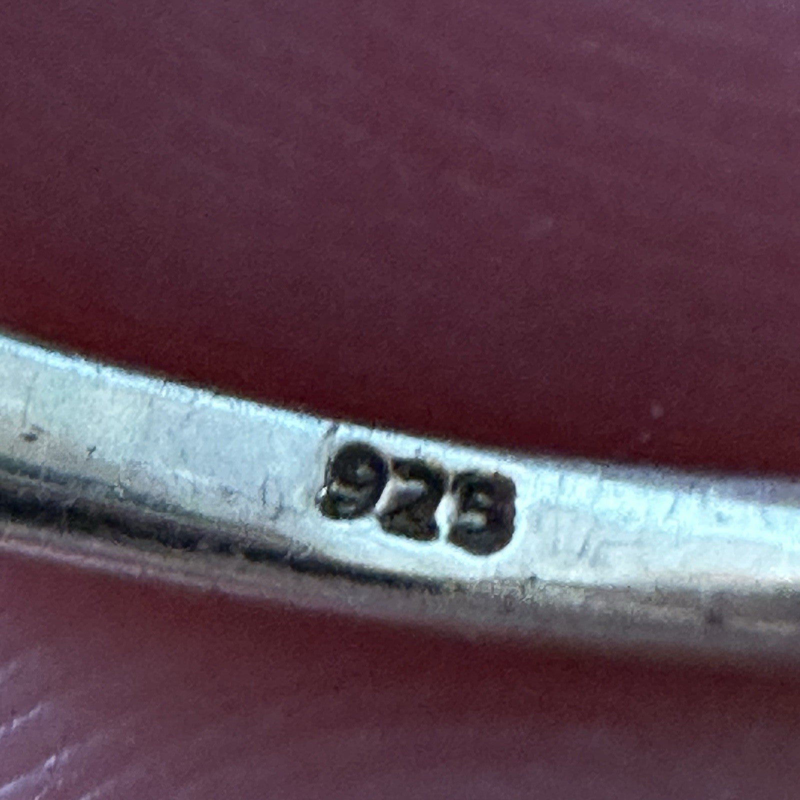 Diamond Sterling Silver Swirl Ring Size 6.75