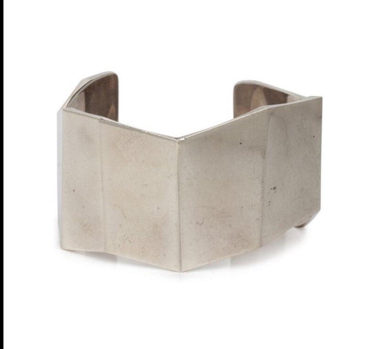 TIFFANY & Co  Sterling Silver Frank Gehry Wide Torque Fold Cuff