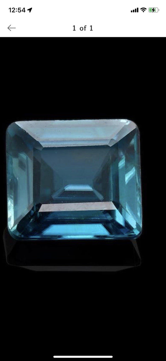 Natural Blue  Zircon 8 ct -loose Gemstone