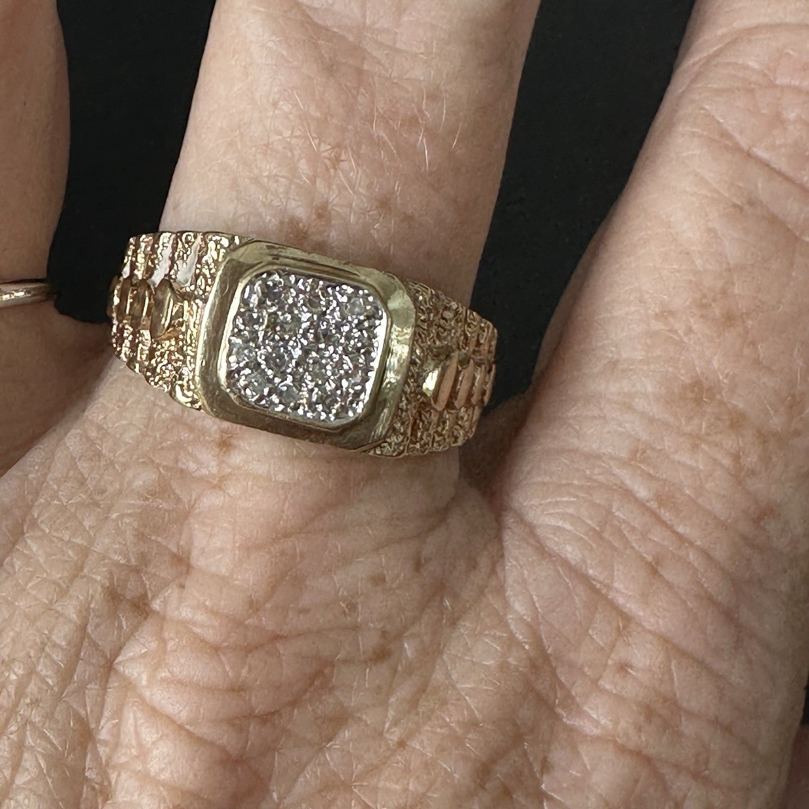 Vintage 10k Diamond Ring Size 11