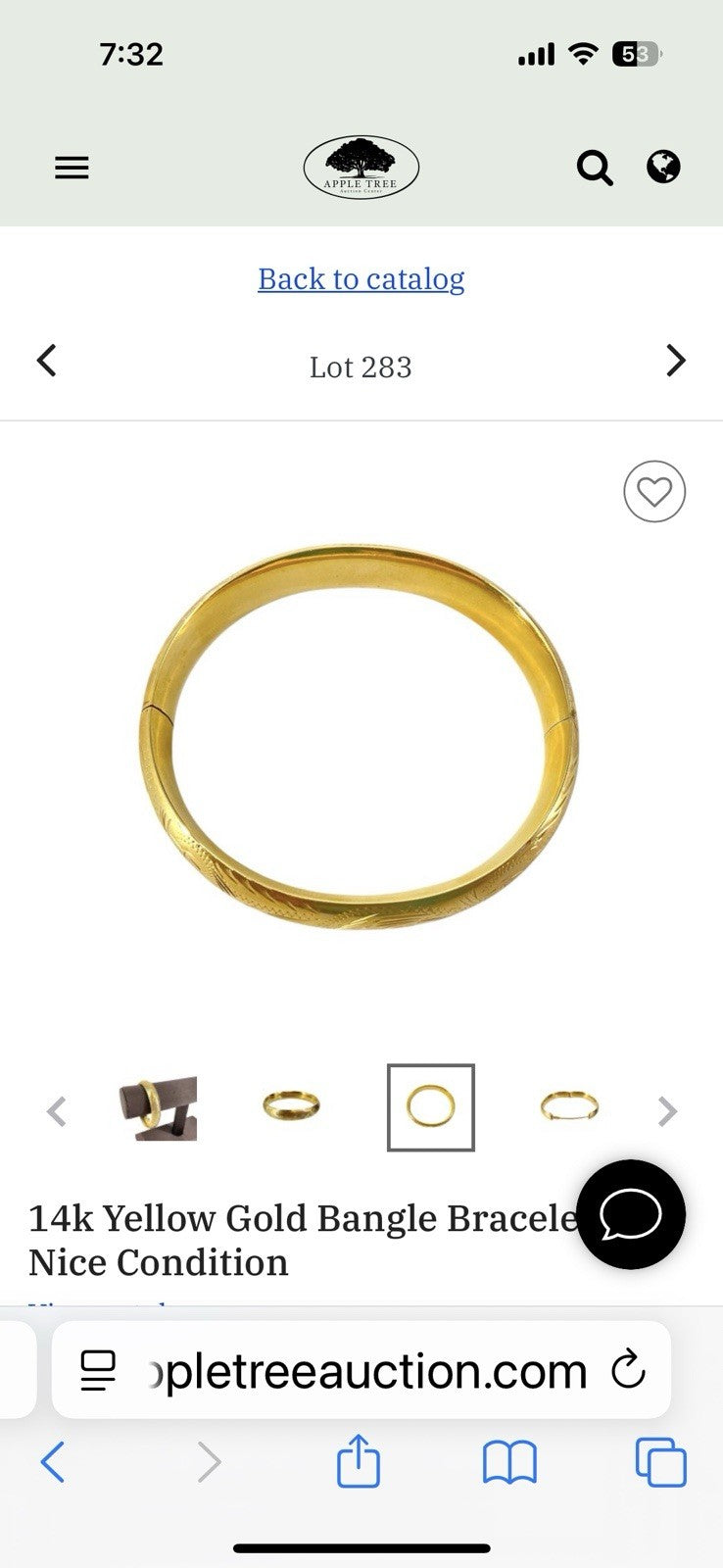 14k Yellow Gold Bangle Bracelet In Fab 🫶 Condition 16.63 g  6 3/4 "