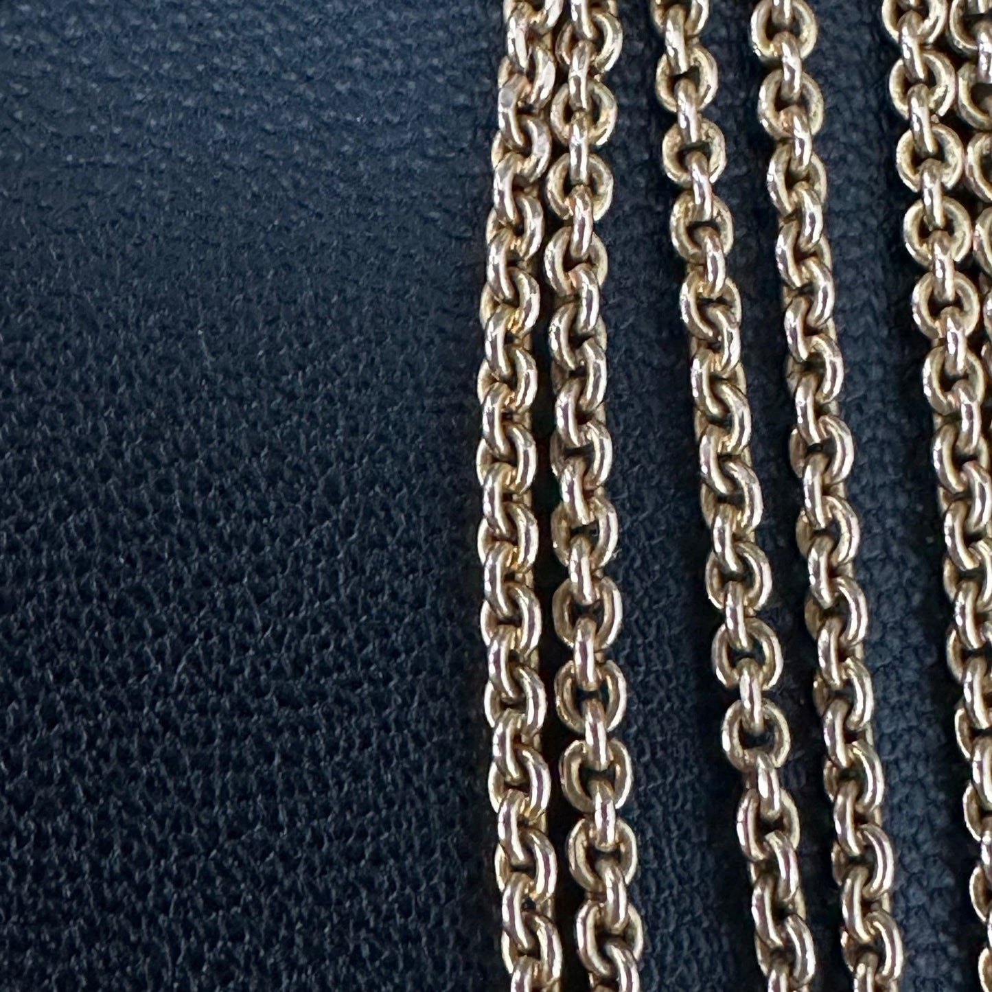 Victorian guard /watch chain 14k baby curblink with swivel dog clip 15.7g