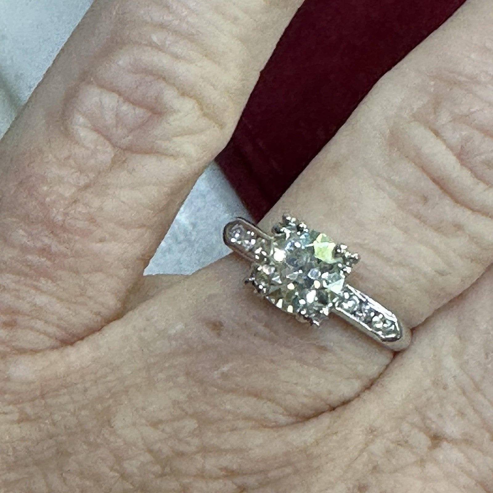 Old European Cut 1.6 ct Diamond Ring VSI