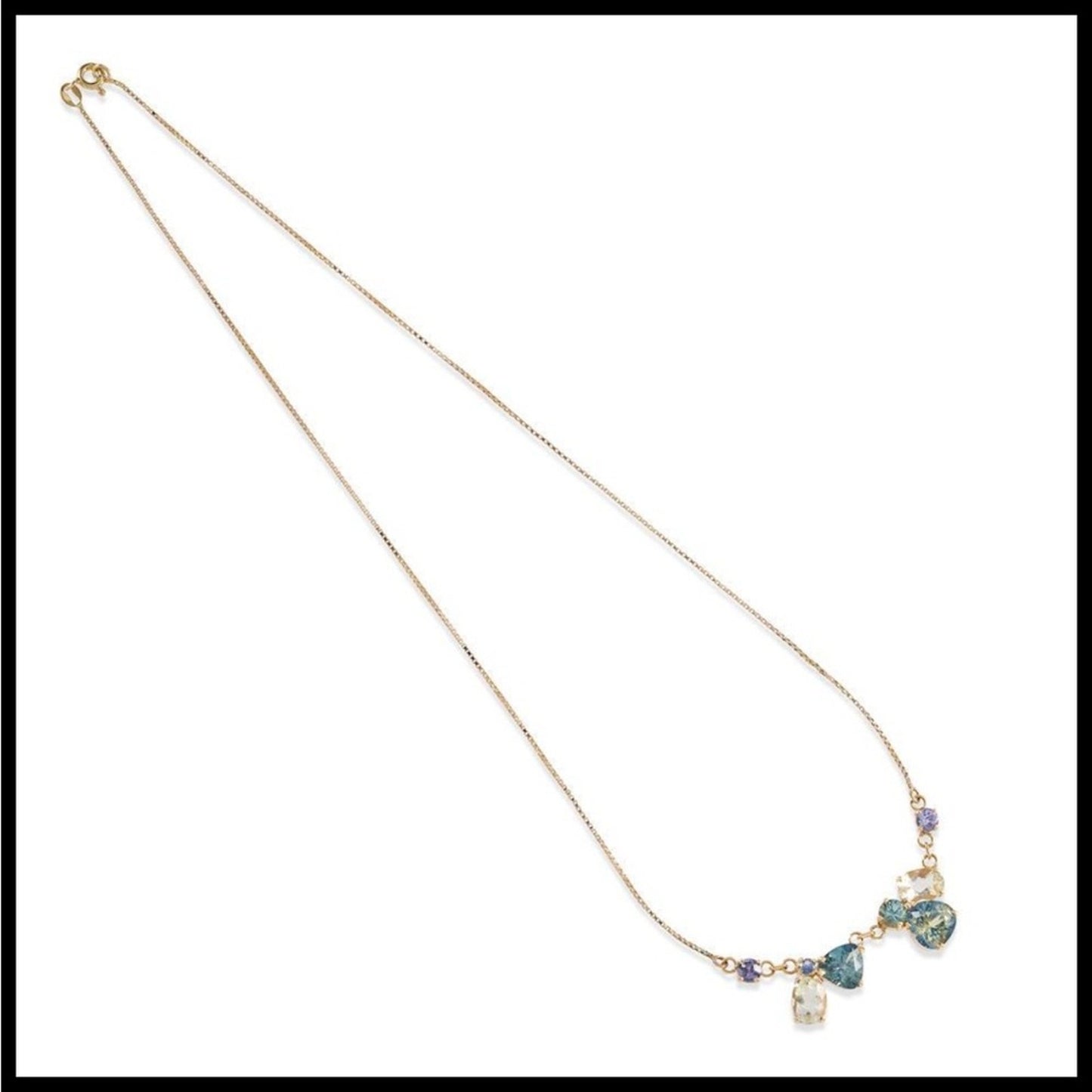 18K  sapphire necklace Modern