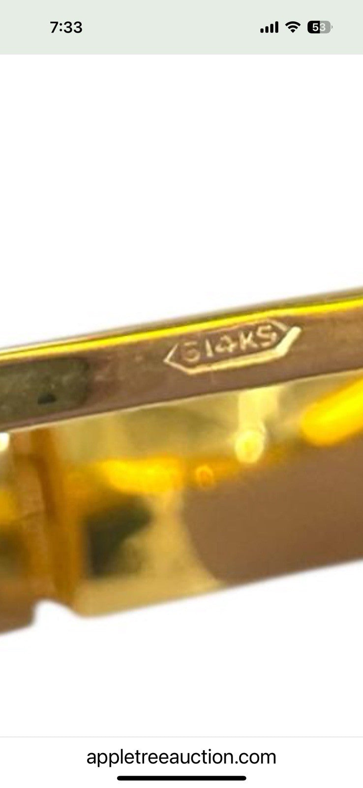 14k Yellow Gold Bangle Bracelet In Fab 🫶 Condition 16.63 g  6 3/4 "