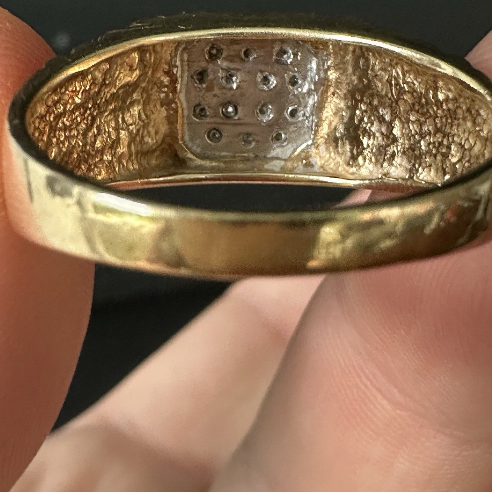 Vintage 10k Diamond Ring Size 11