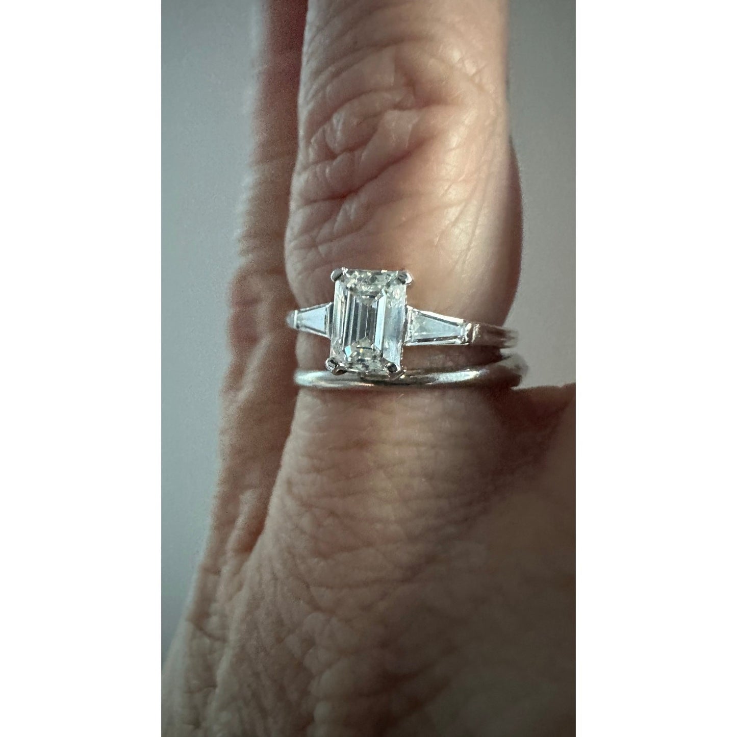 Vintage Tiffany 1ct Diamond VVS1 Faces Up Very White