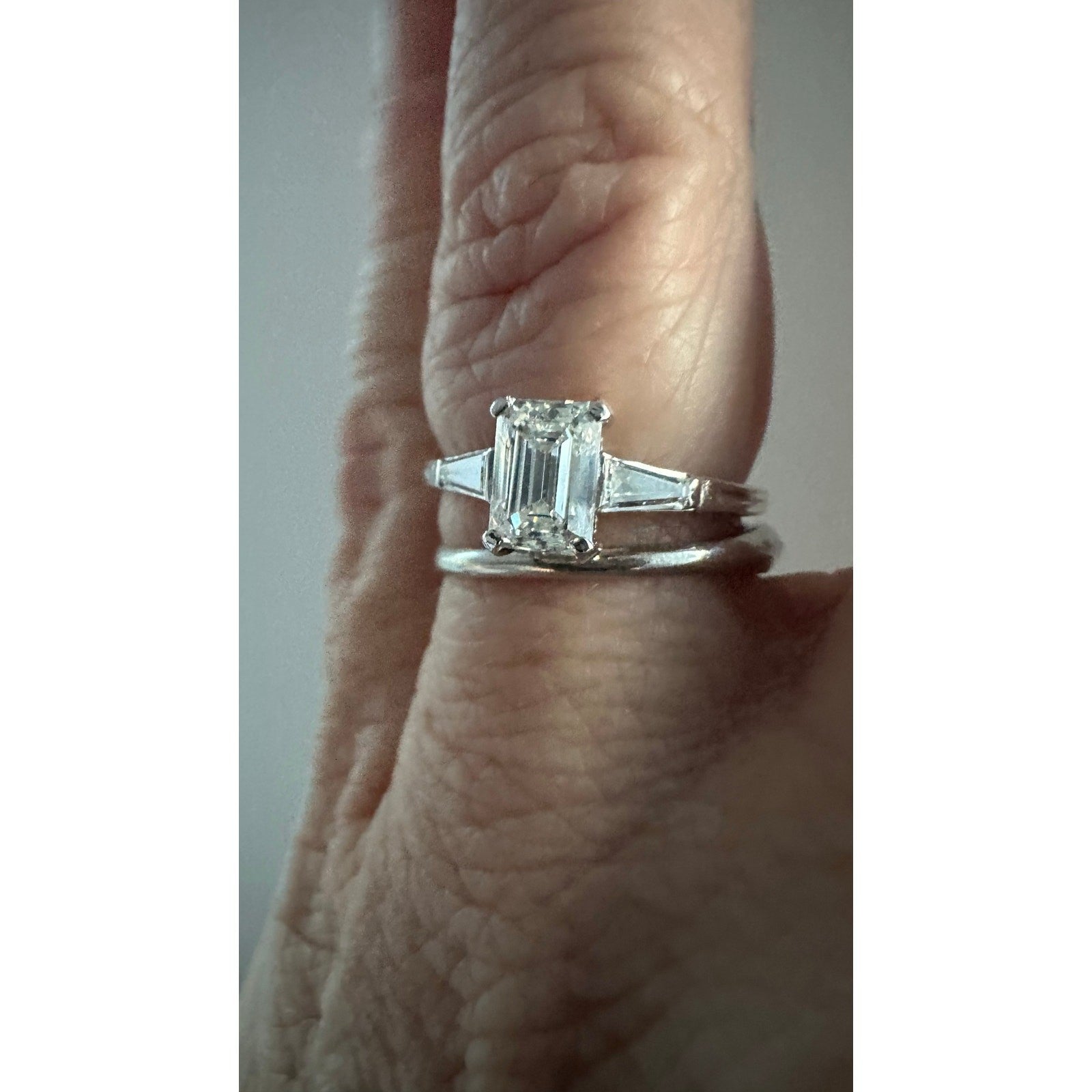 Vintage Tiffany 1ct Diamond VVS1 Faces Up Very White