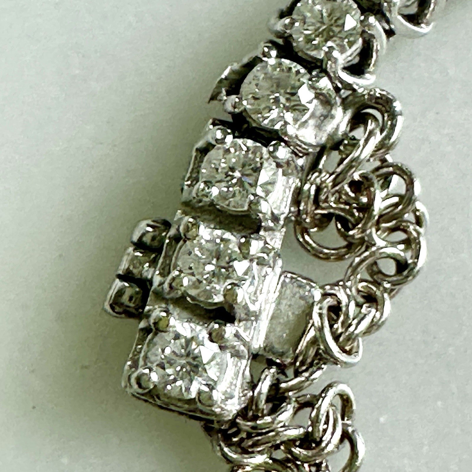 Diamond Line 2.5 + cttw Bracelet 17k White Gold