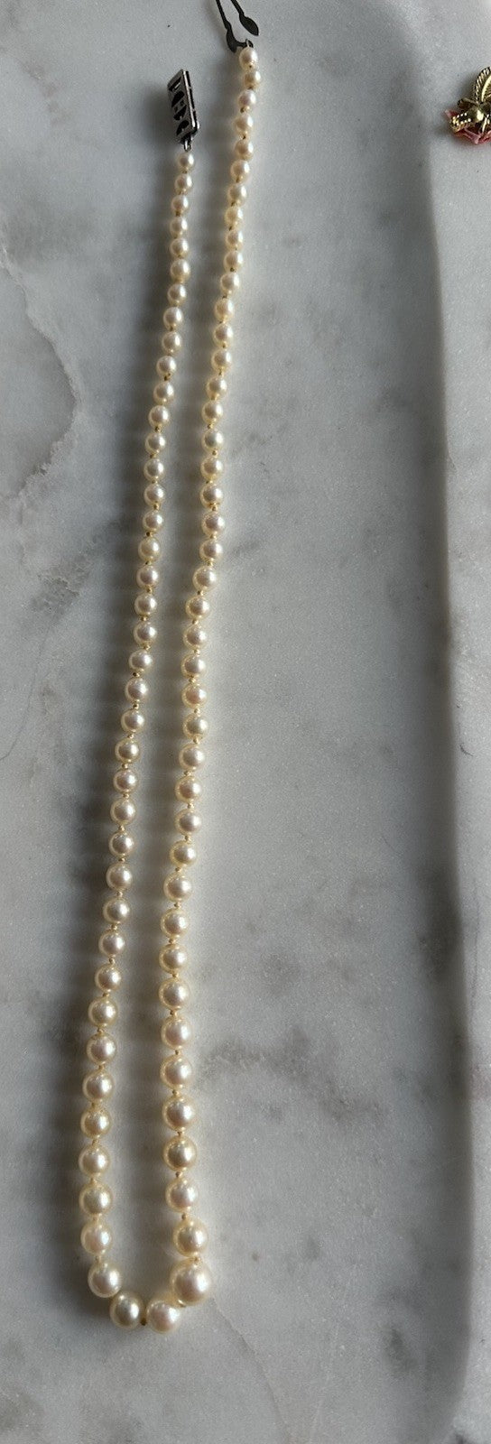 Authentic Mikimoto ArtDeco Pearl Strand Necklace Japanese Estate