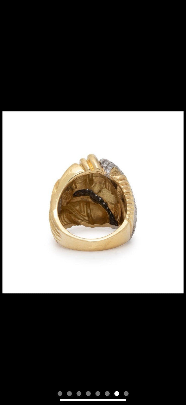 Henry Dunay 18K Gold, Platnium  Diamond Ring  size 7