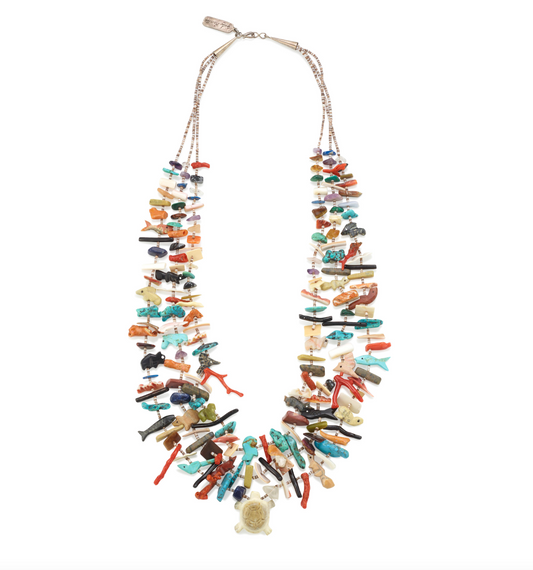Judy Rosetta Three strand Fetish Necklace