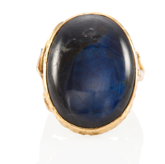 Carl Johan Forsberg, Sweden 18k gold and Spoectrolite Ring