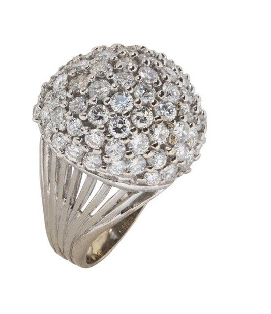 14k 3 cttw Diamond Dome Bombe Ring