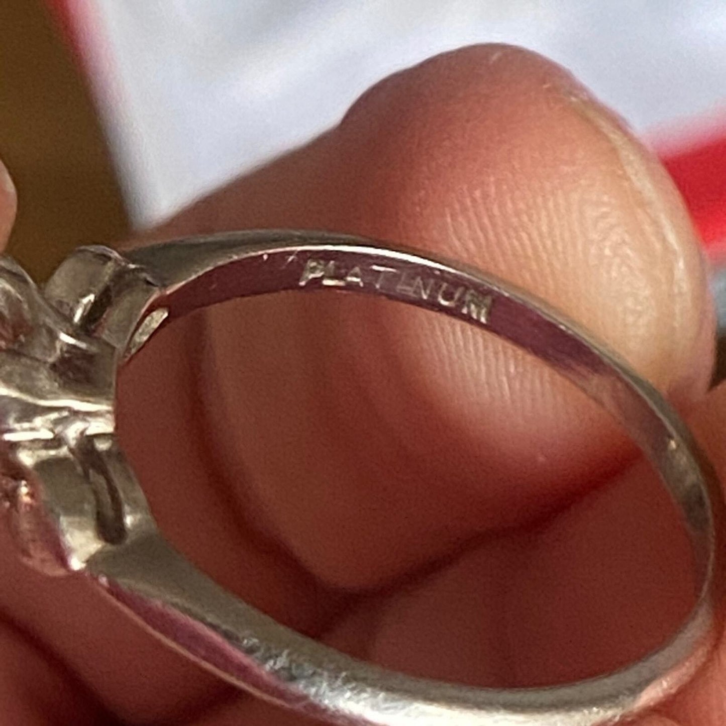 Edwardian platinum Old European Cut Diamond Ring video added!