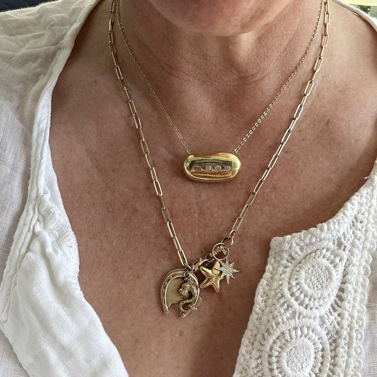Cartier Vintage Morse Code 18k Necklace w/ Valuation Report