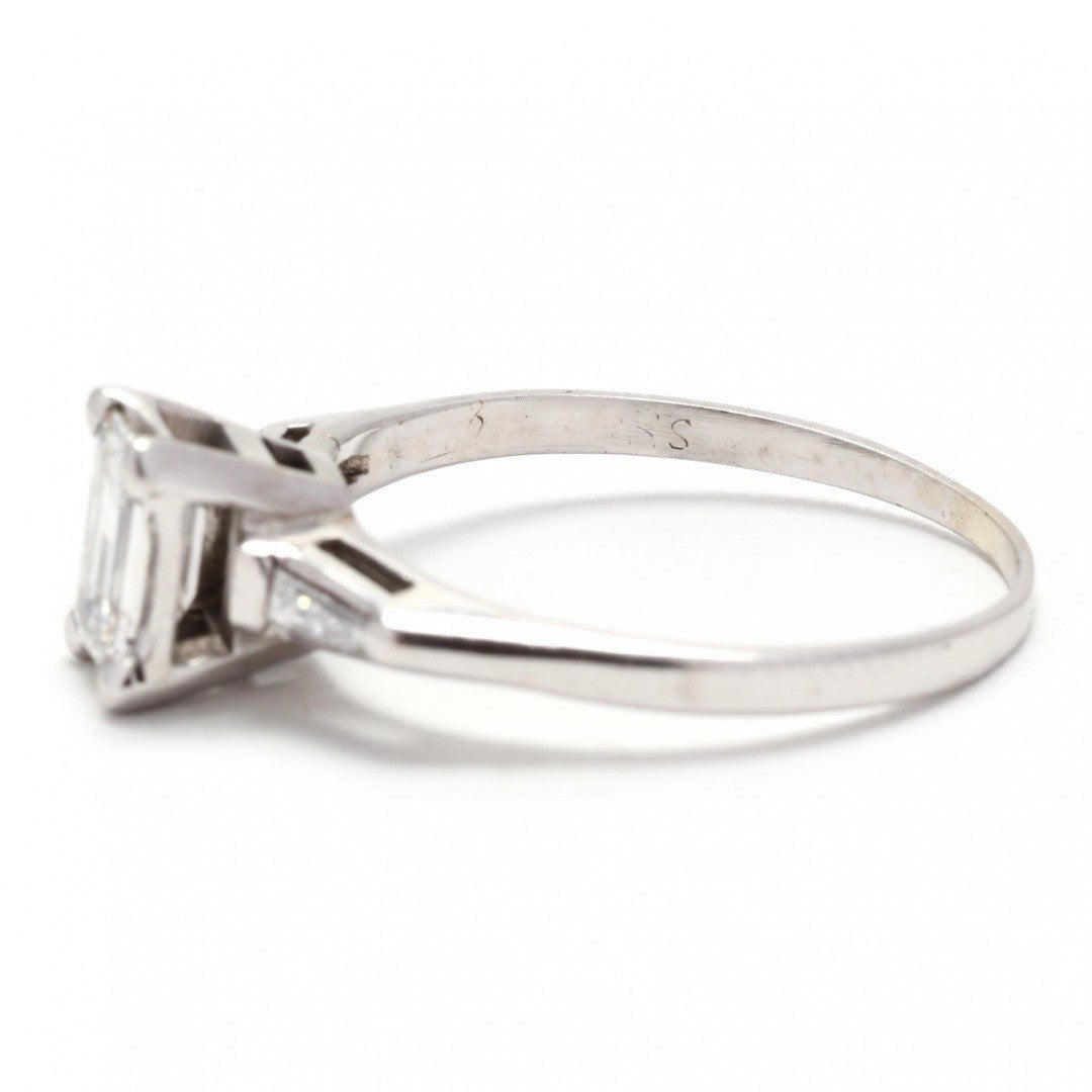 1 cttw Emerald Cut Diamond Ring G/  VS2