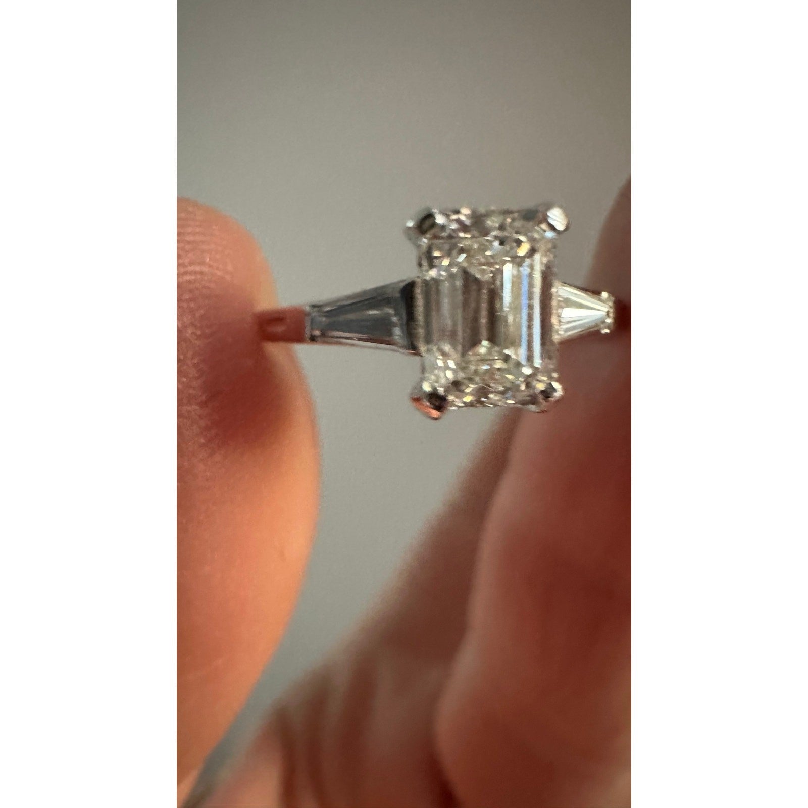 Vintage Tiffany 1ct Diamond VVS1 Faces Up Very White