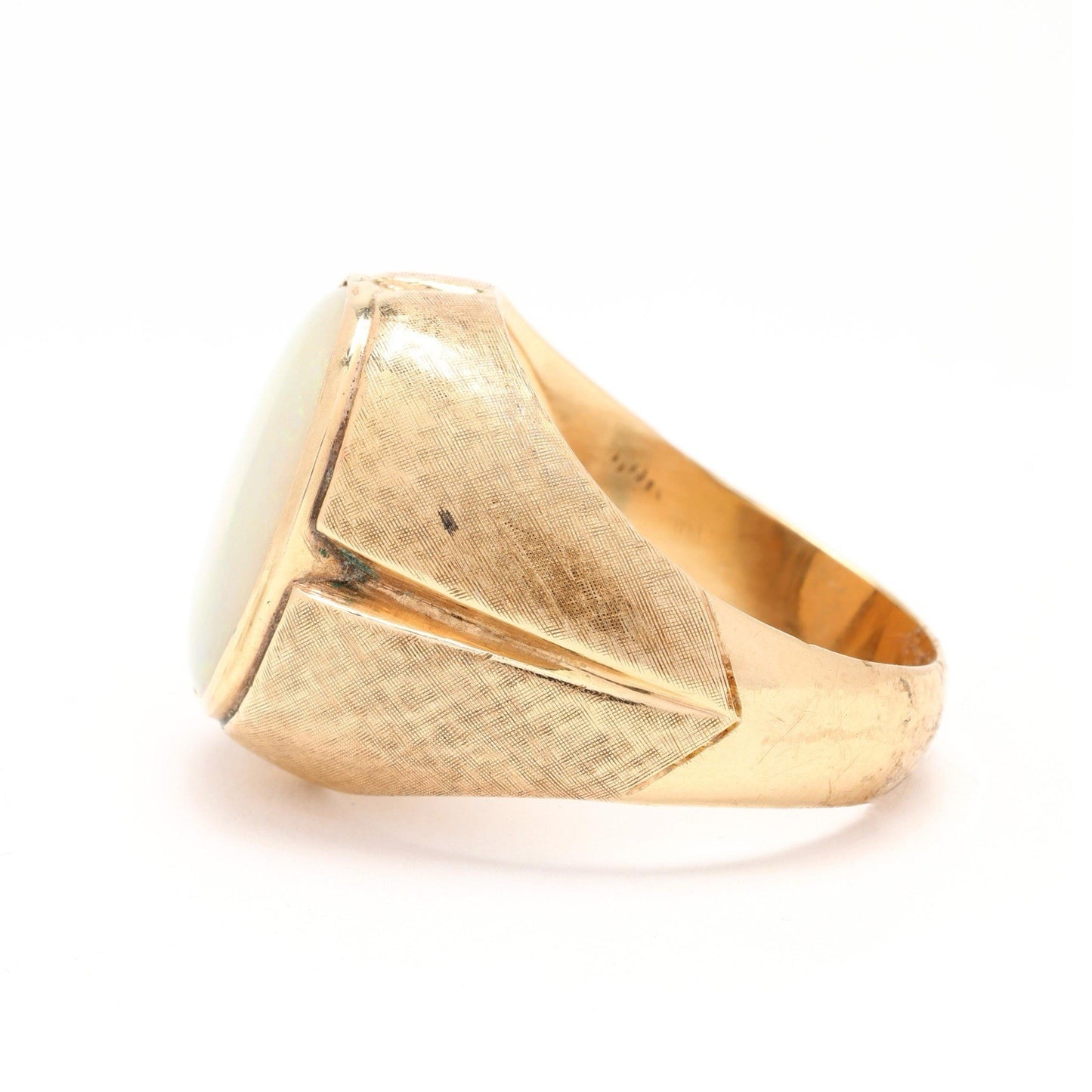 Chunky Bold 14k Opal Ring Size 9
