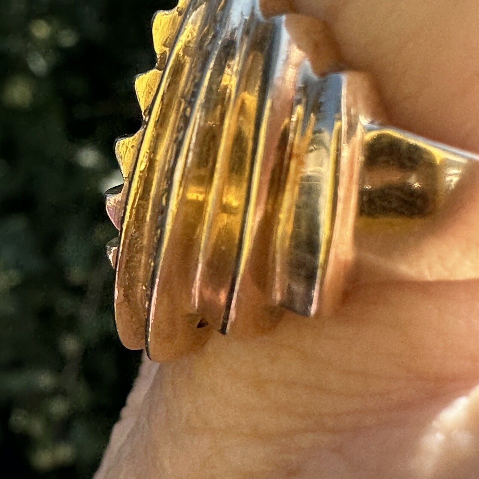 Vintage Retro Diamond Cocktail Ring – 14K Gold, 1940s–1950s