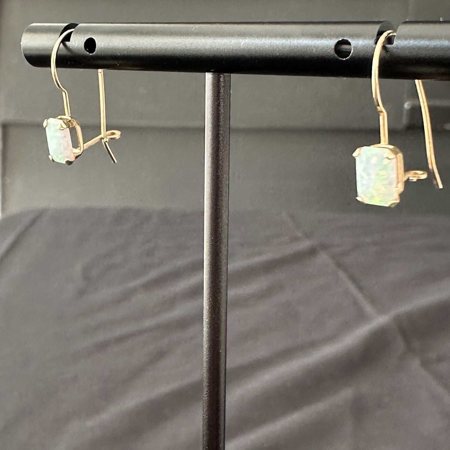 14k Opal Dangle Earrings 