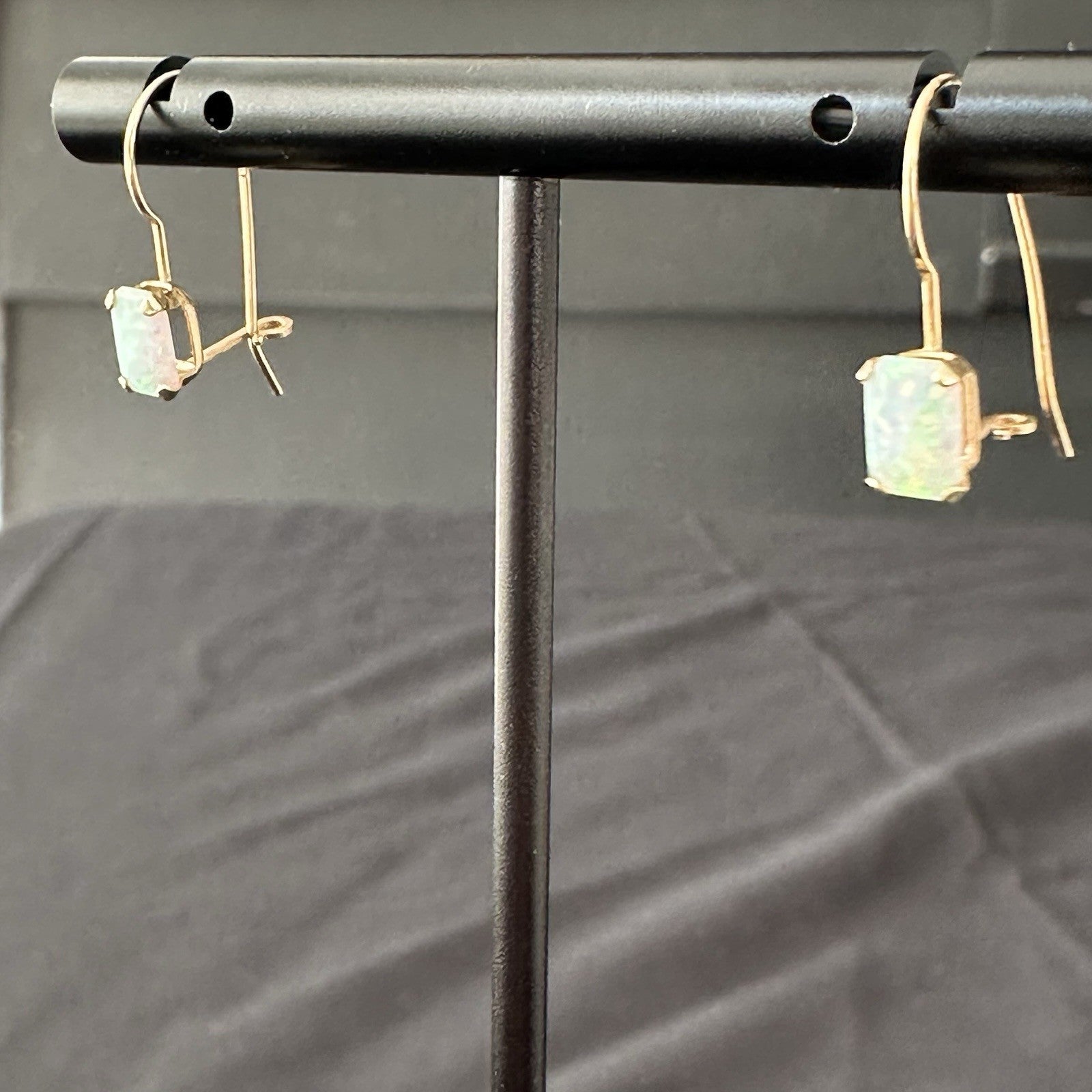 14k Opal Dangle Earrings 