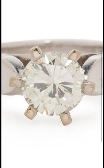 Large 14k Diamond Ring Swedish  1.65 CTTW VSI