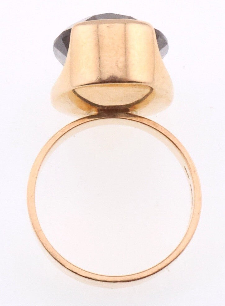 14 Karat Yellow Gold Mid century modern Ring