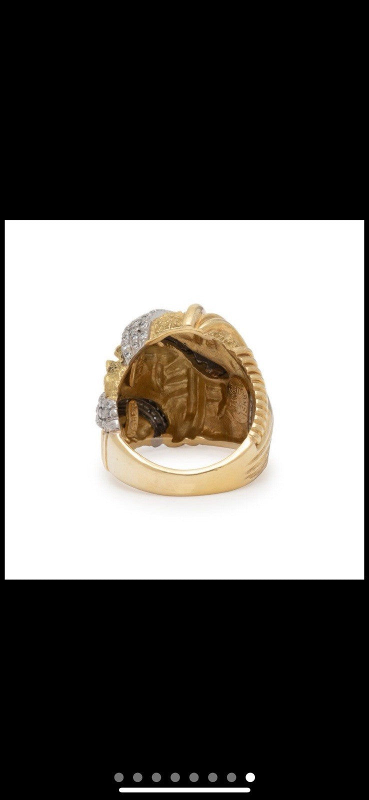 Henry Dunay 18K Gold, Platnium  Diamond Ring  size 7