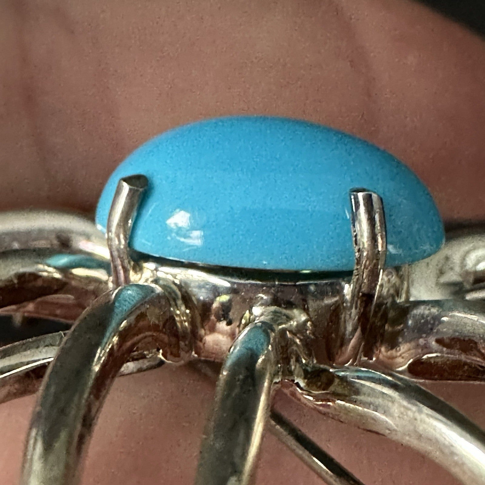 Tiffany & Co Silver Fireworks Turquoise Flower Starfish Brooch Box Pouch