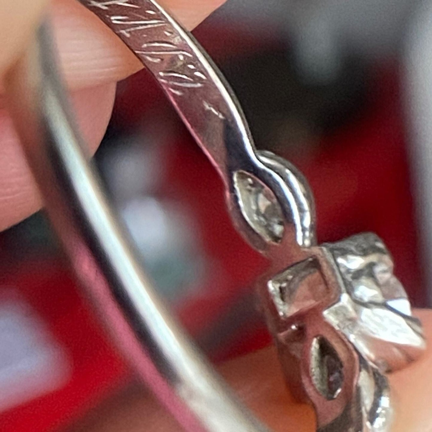 Edwardian platinum Old European Cut Diamond Ring video added!