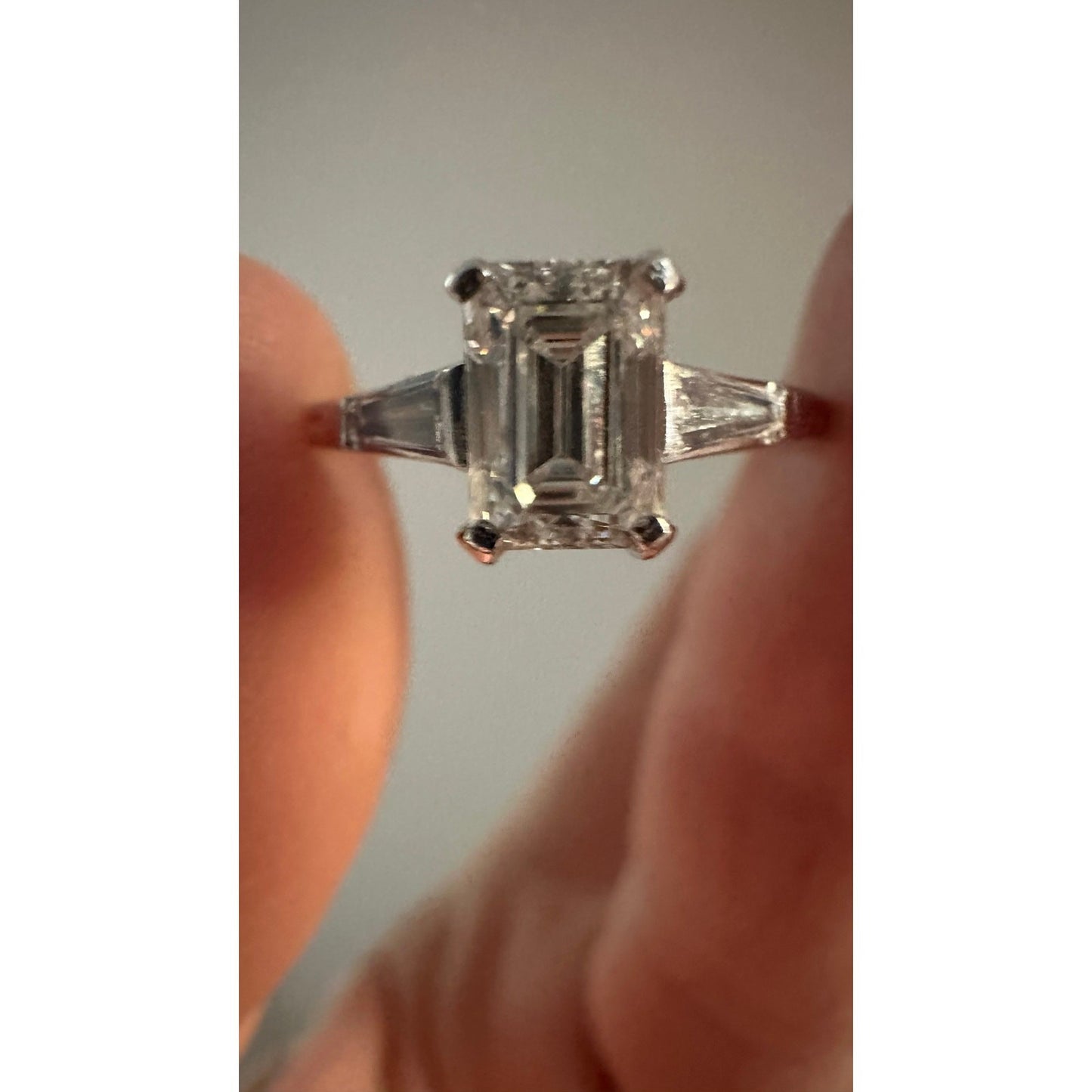 Vintage Tiffany 1ct Diamond VVS1 Faces Up Very White