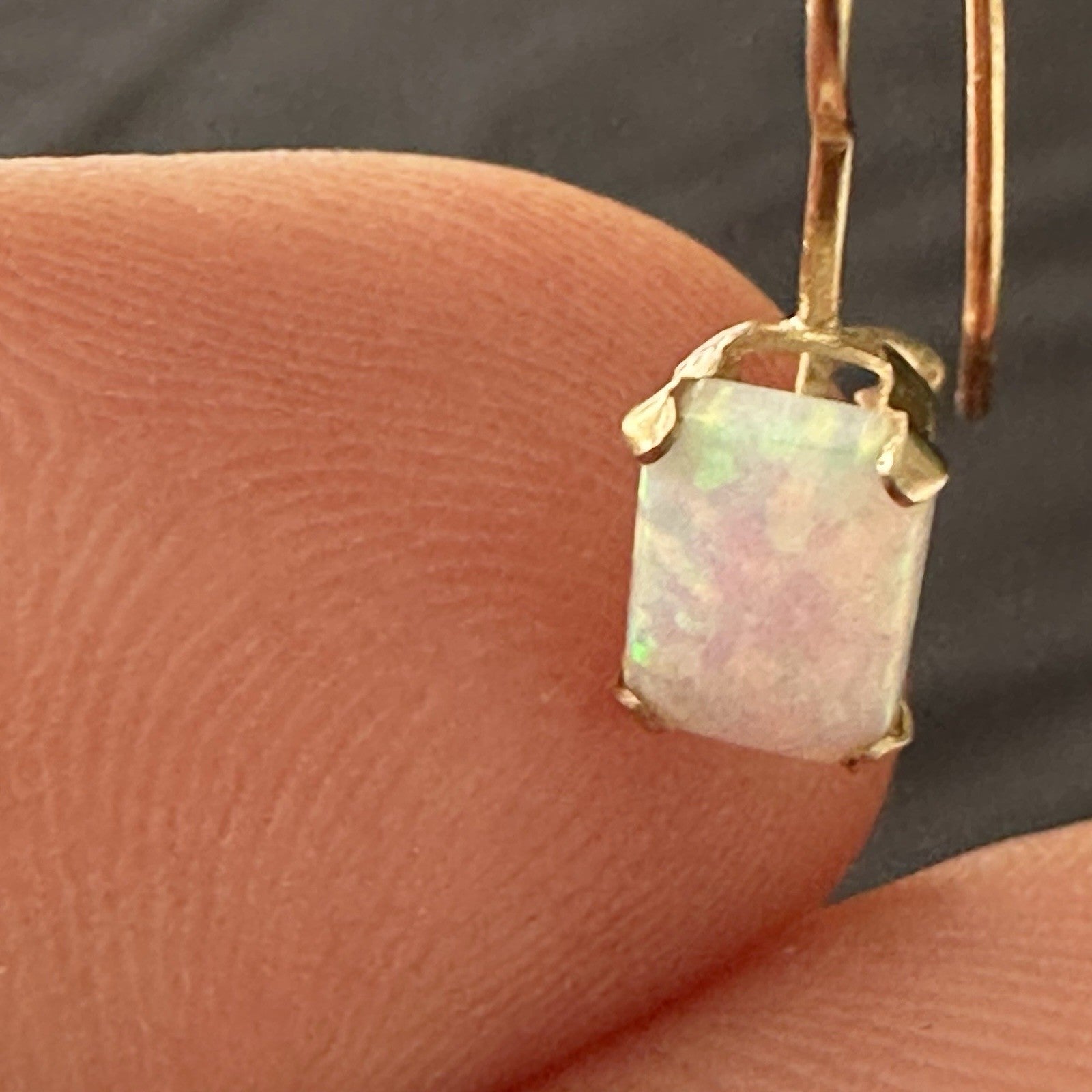 14k Opal Dangle Earrings 
