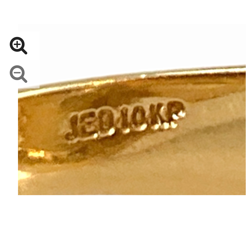 Horseshoe Ring W/Florentine Gold Finish size 9 - 6g 10k