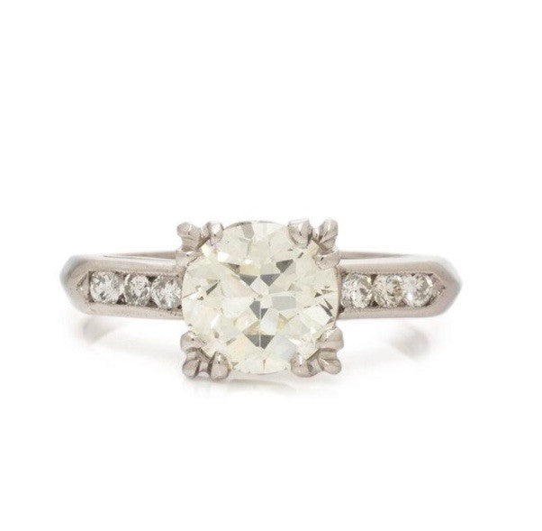 Old European Cut 1.6 ct Diamond Ring VSI