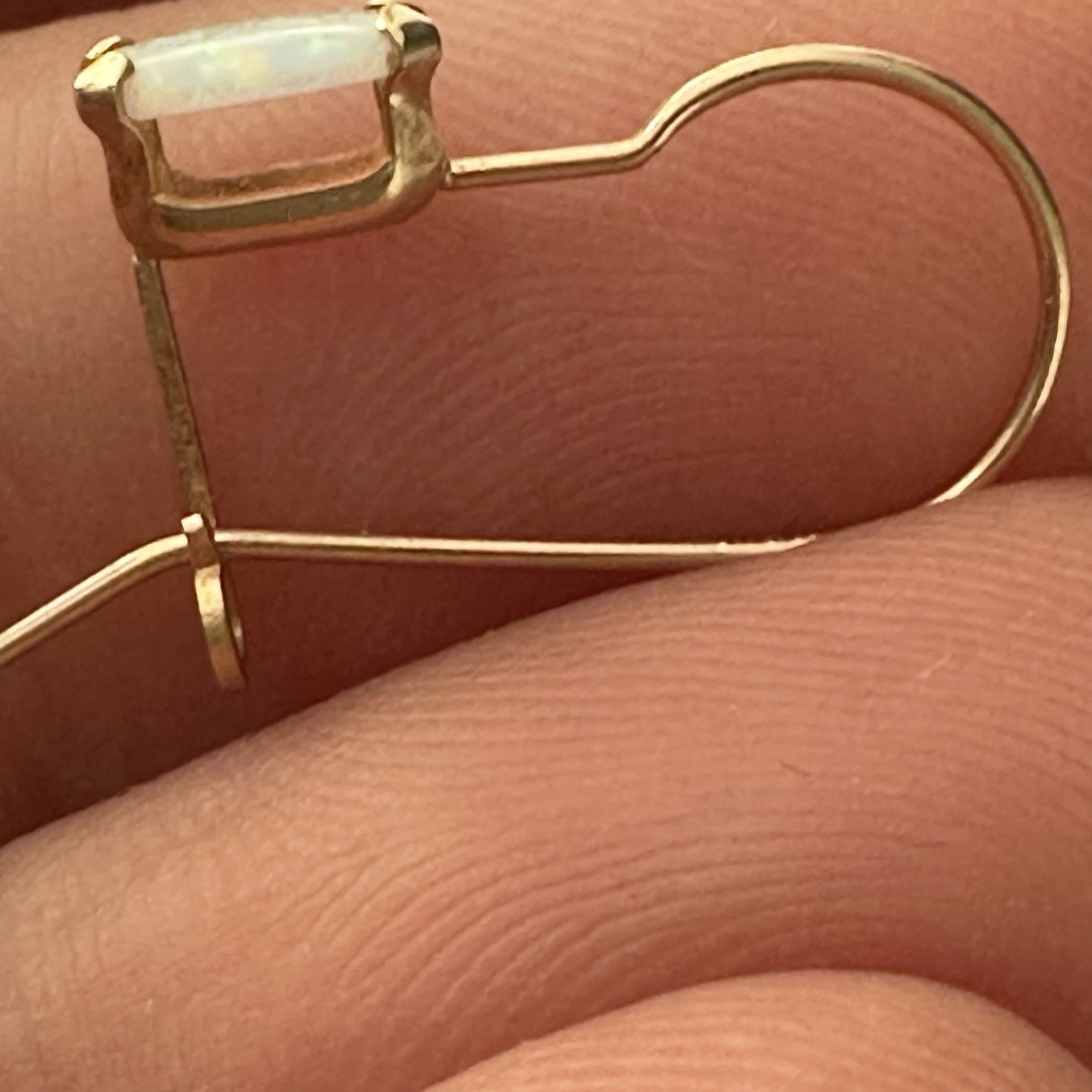 14k Opal Dangle Earrings 