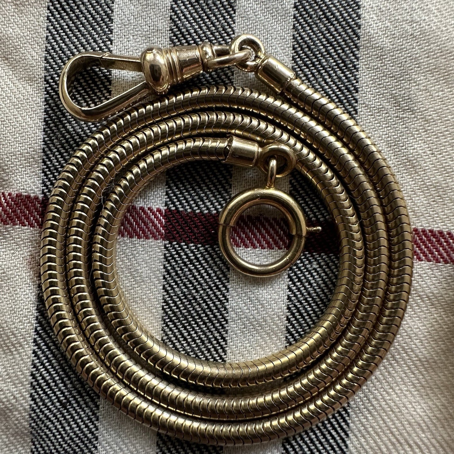 Vintage 1968 14k Omega Pocketwatch and Watch Chain Excellent Condition