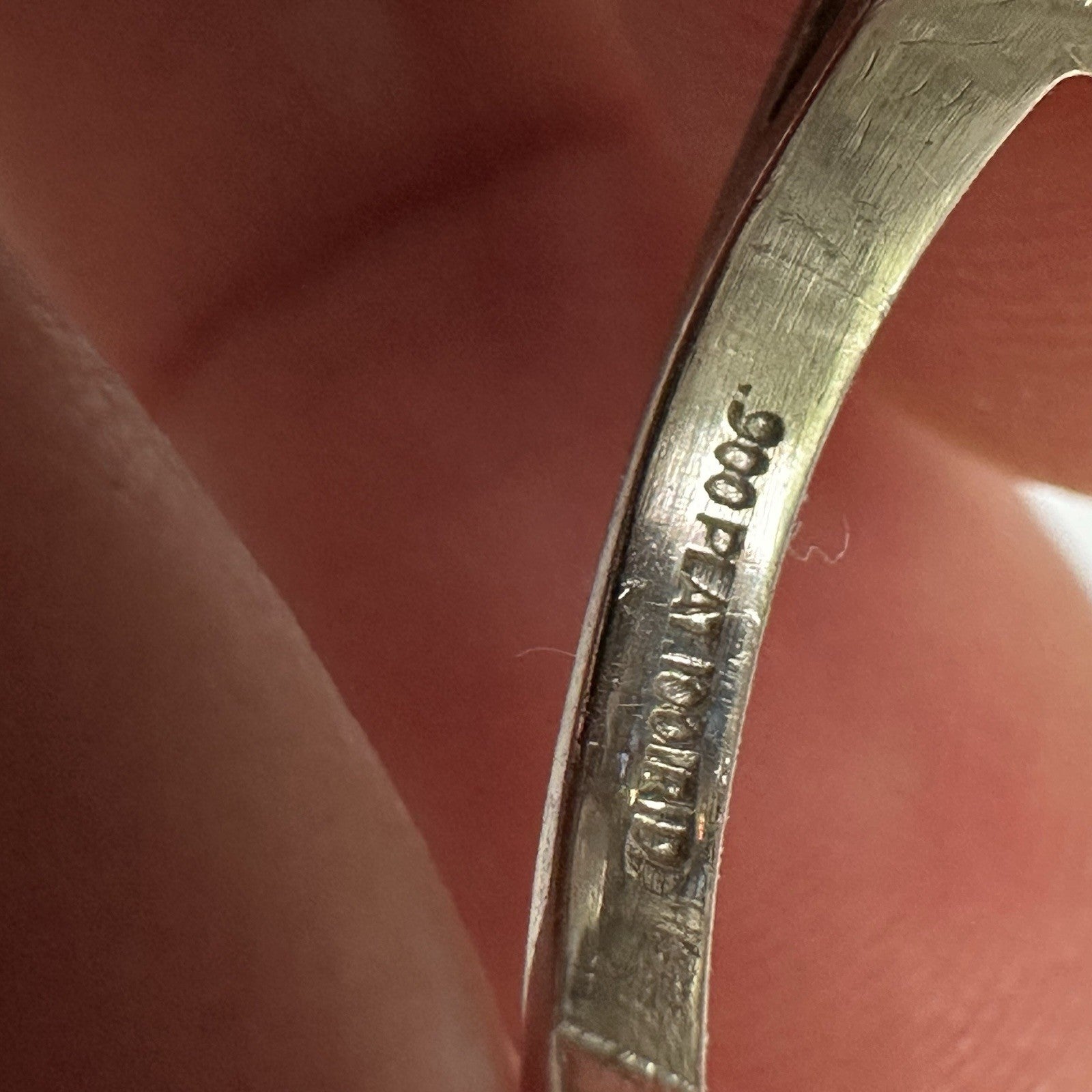 Art Deco Platnium Moonstone Diamond And Sapphire Ring 