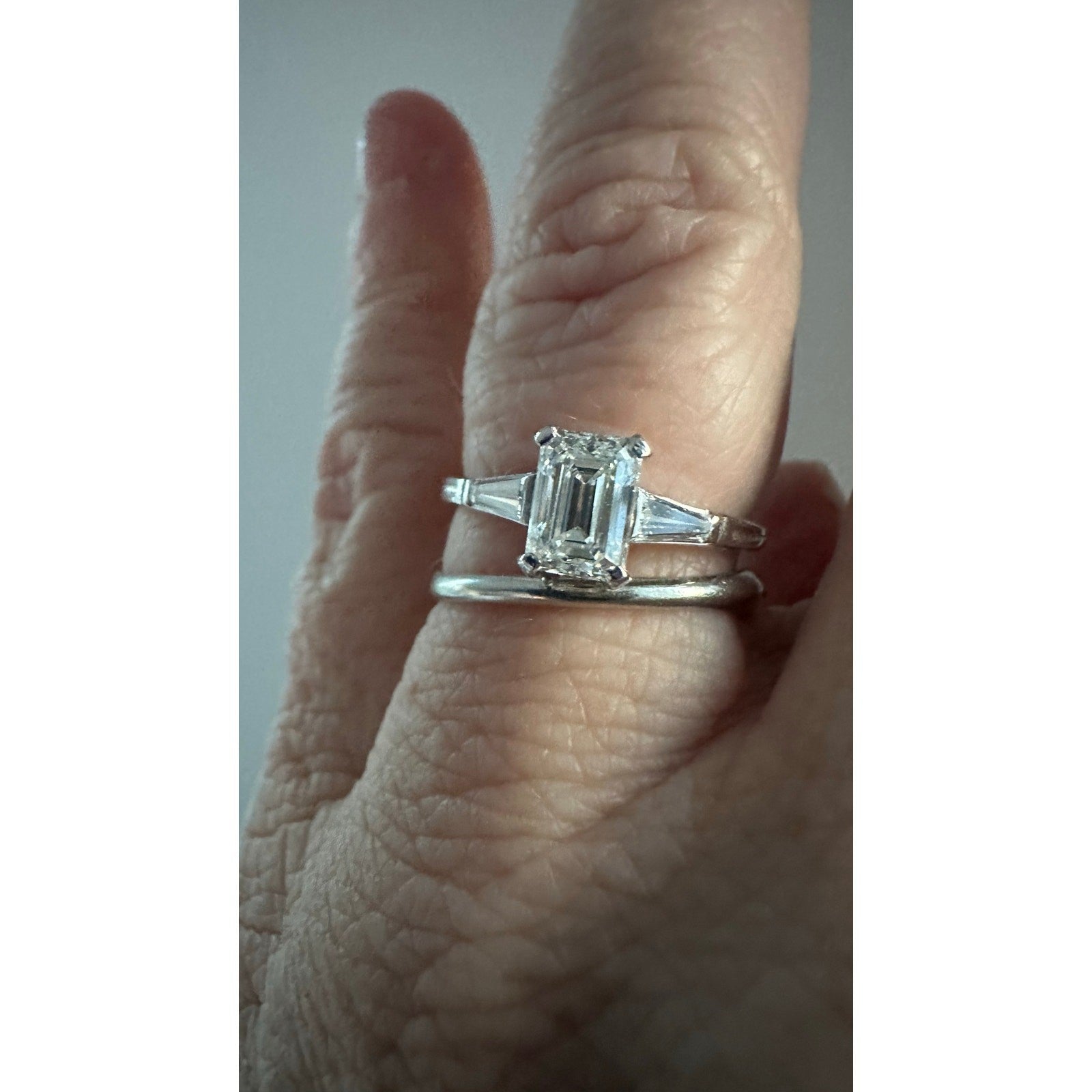 Vintage Tiffany 1ct Diamond VVS1 Faces Up Very White
