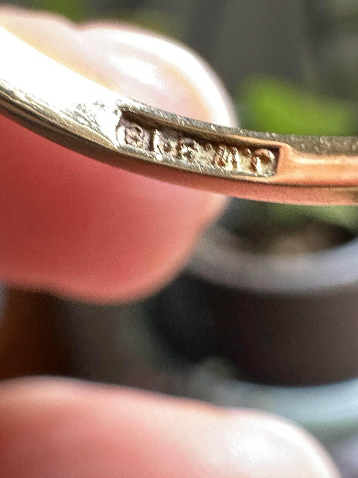 Antique old European and Old Cushion Cut 5 diamond Bezel Setting ring Size 6.5