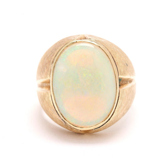 Chunky Bold 14k Opal Ring Size 9