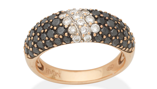 18k Noah : Natural Diamond and  Colored Diamond Ring