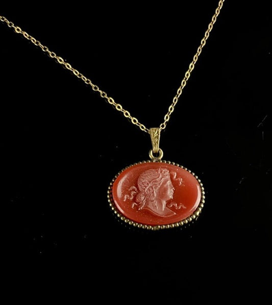 Victorian carnelian intaglio
