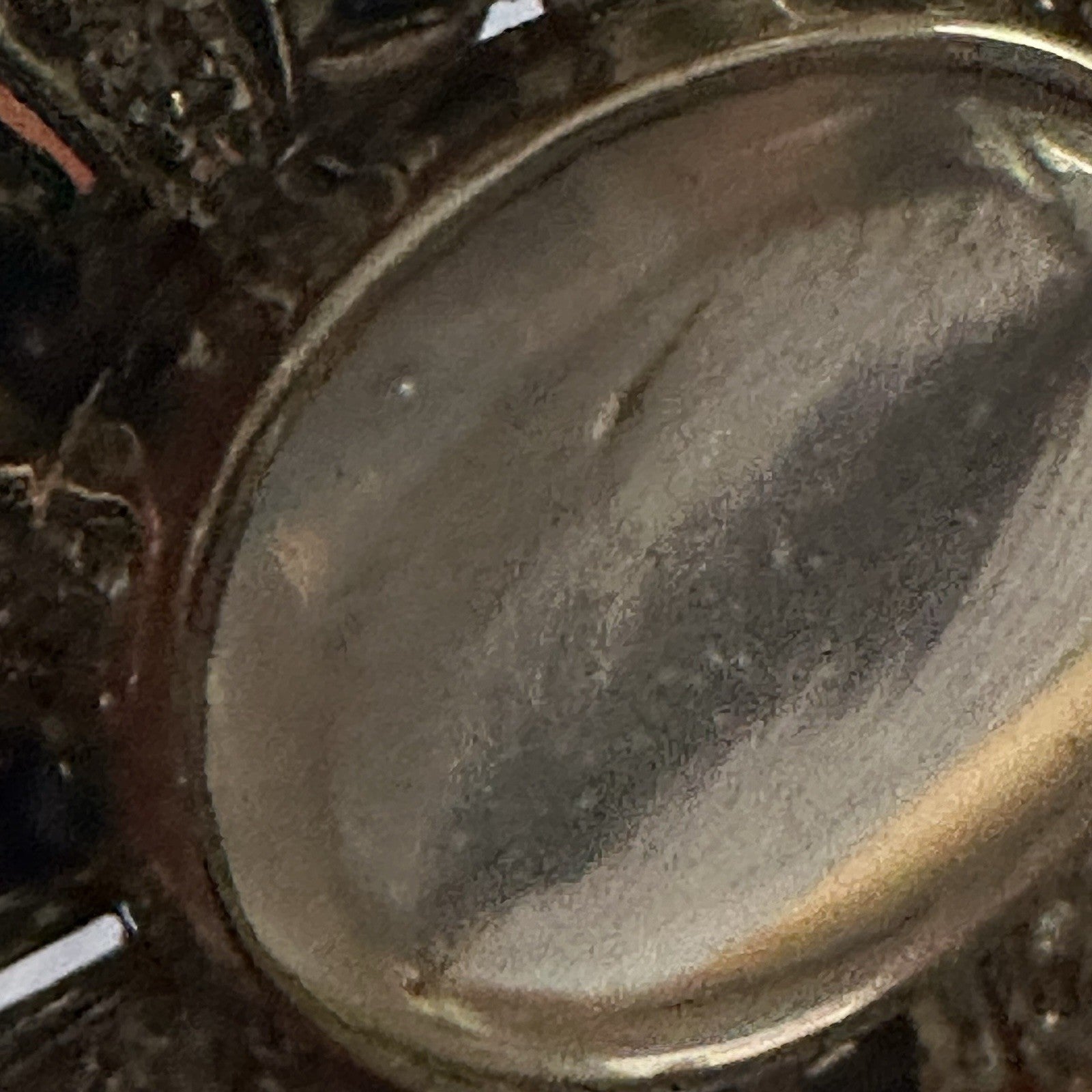 Art Deco Platnium Moonstone Diamond And Sapphire Ring 