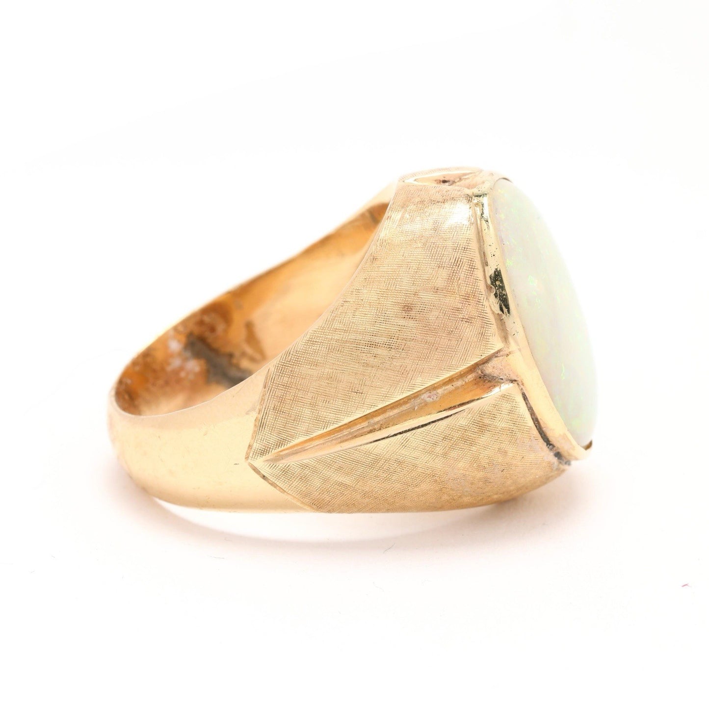 Chunky Bold 14k Opal Ring Size 9