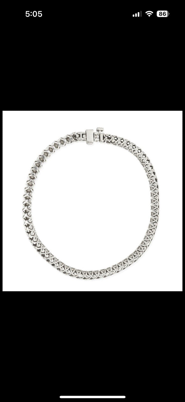Diamond Line 2.5 + cttw Bracelet 17k White Gold