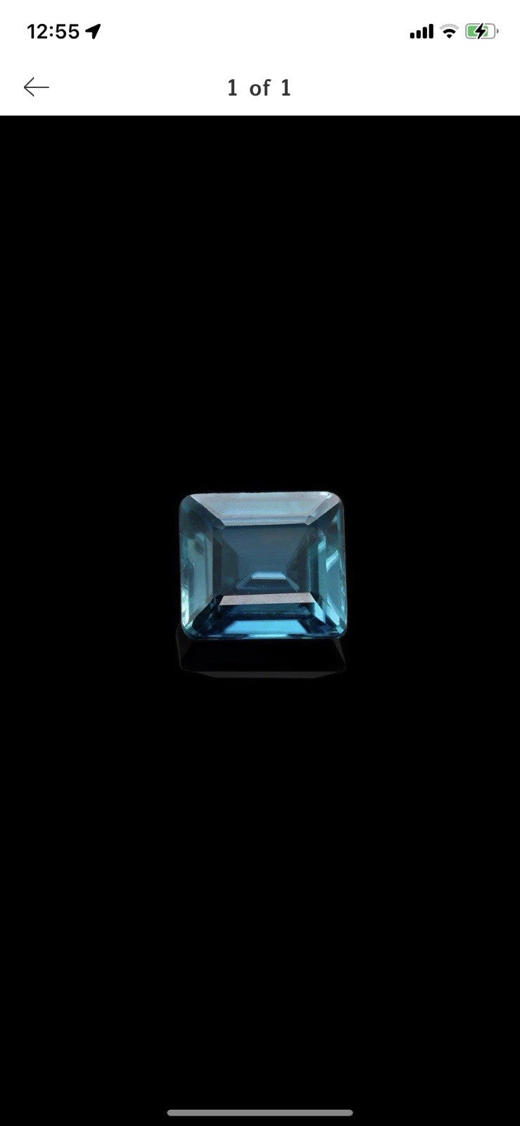 Natural Blue  Zircon 8 ct -loose Gemstone