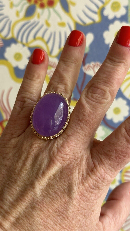 14k Aventurine Cocktail Ring